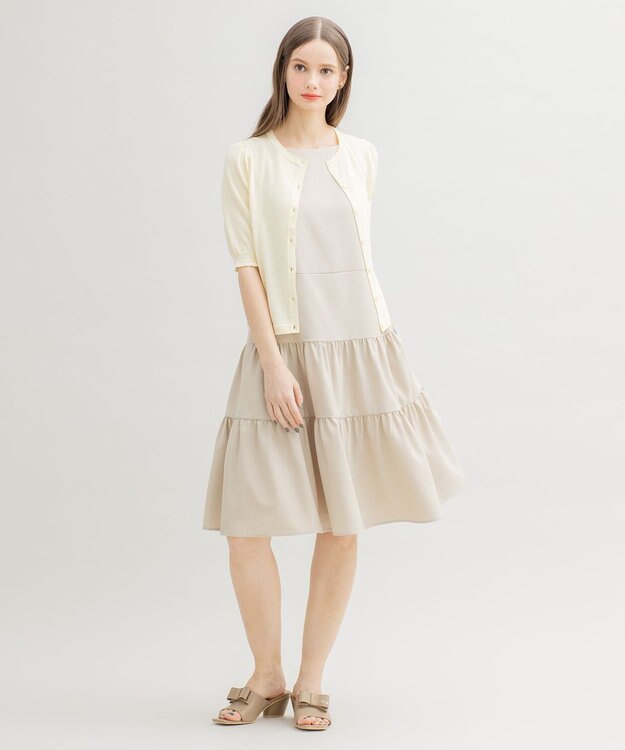 TOCCA 【洗える！】SWAN CREWNECK クルーネック カーディガン イエロー系