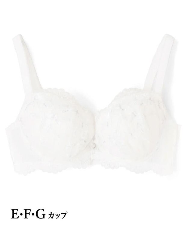San-ai Resort（三愛水着楽園） エレガントコレクション【2503】単品ブラEFGカップ 【背中すっきり】 ホワイト