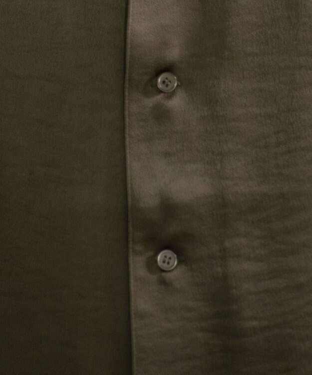 WEGO サテン刺繍シャツ（SS） カーキ