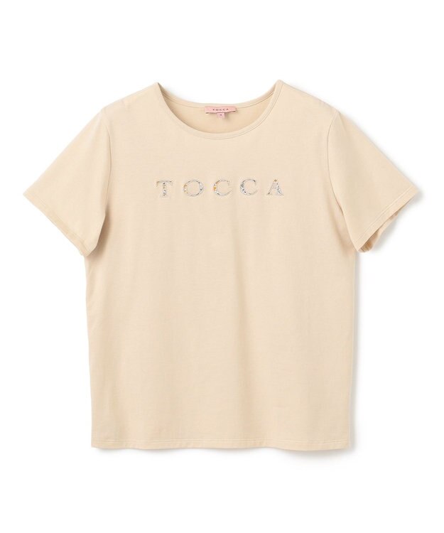 TOCCA TEXT LOGO TEE Tシャツ ベージュ系