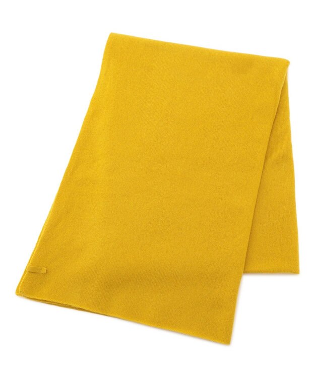 23区 【洗える】ピュアカシミヤ 大判 ストール マスタード系