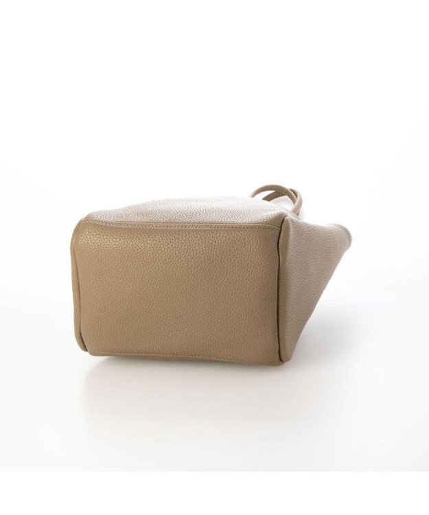 UNBILLION カシュカシュ cachecache / シュリンク合皮ワンハンドル手提げ オーク