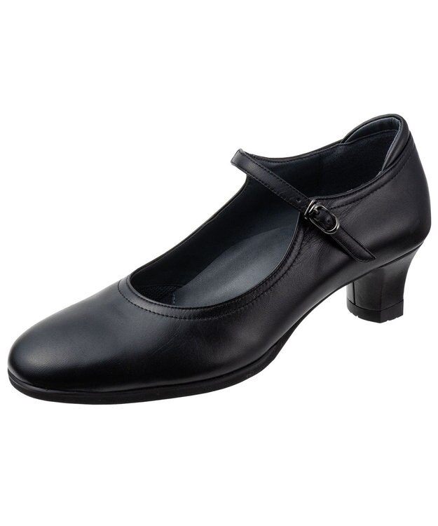 ASICS WALKING ペダラウォーキングシューズ 2E ヒール高4.5cm ブラック系