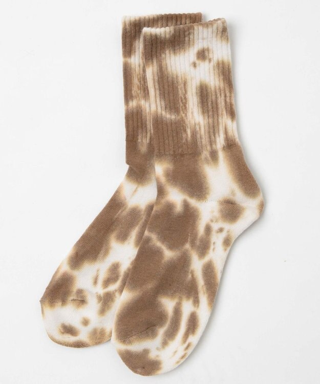 WEGO タイダイソックス ブラウン