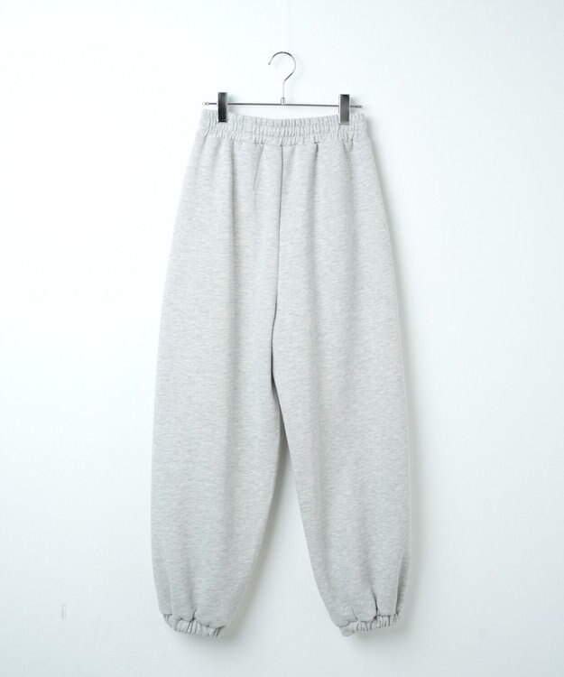 WEGO 裏起毛ロゴ刺繍スウェットパンツ 杢グレー