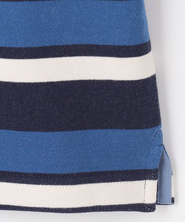 J.PRESS KIDS 【110-130cm】ハーフジップ ボーダー トレーナー ネイビー系1