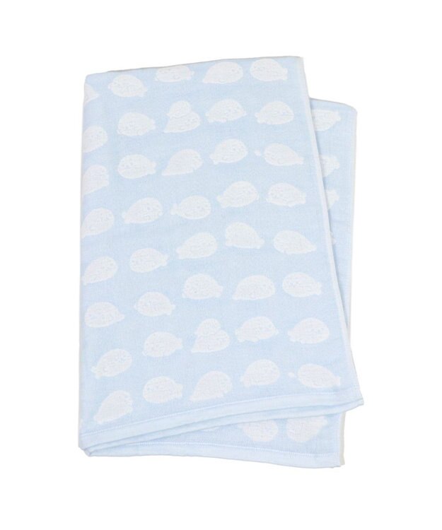 Mother garden しろたん いっぱい柄 6重ガーゼ バスタオル バスタオル