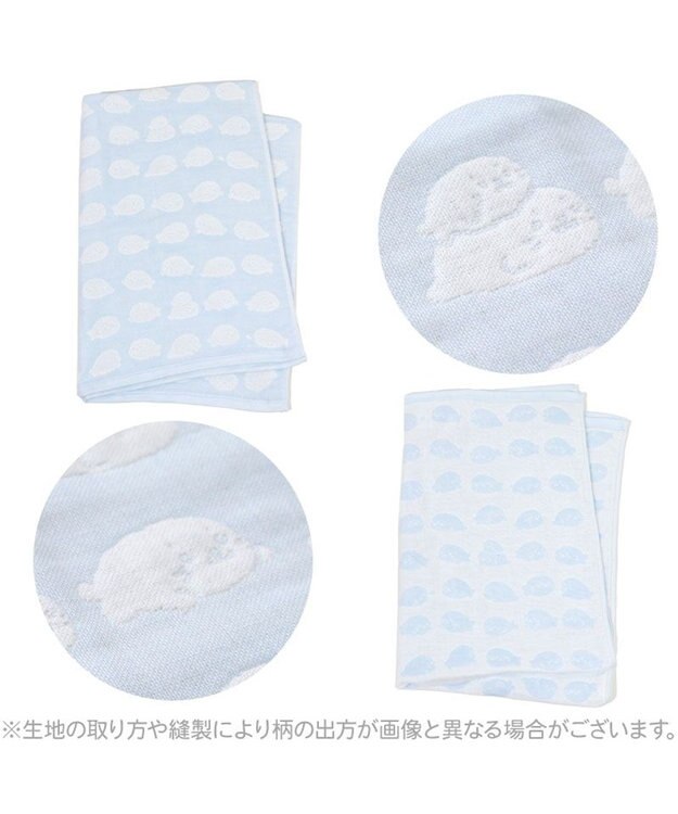 Mother garden しろたん いっぱい柄 6重ガーゼ バスタオル バスタオル