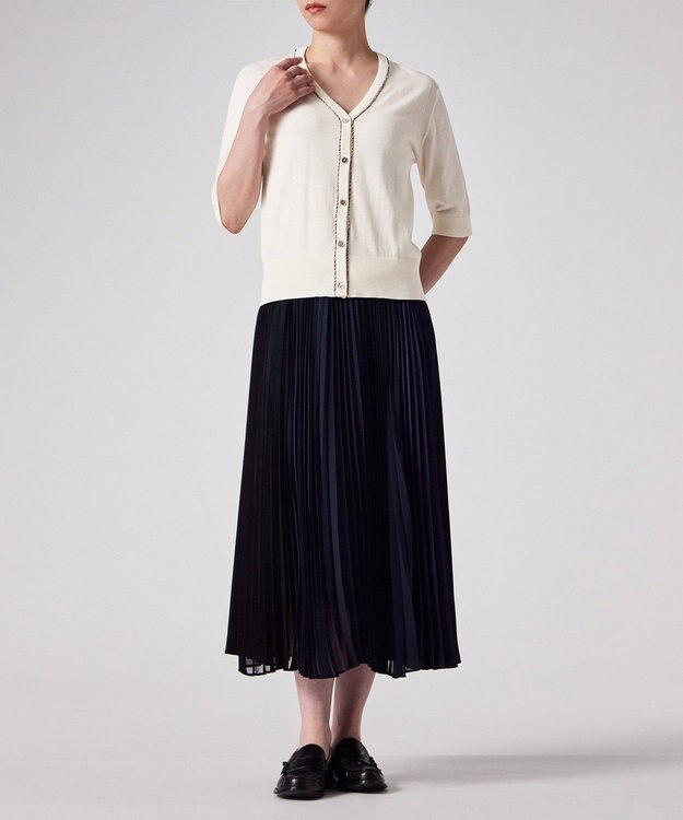 Paul Smith パイピングストライプ カーディガン オフホワイト