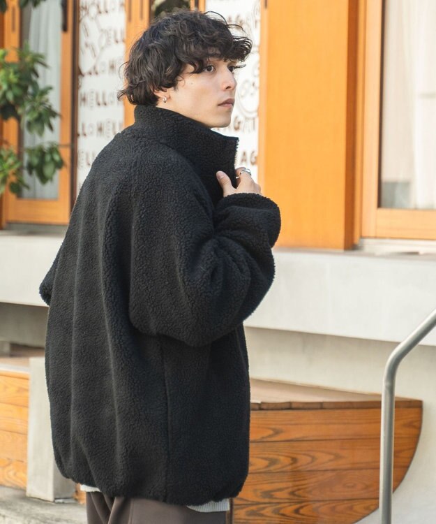 WEGO ボアブルゾン ブラック