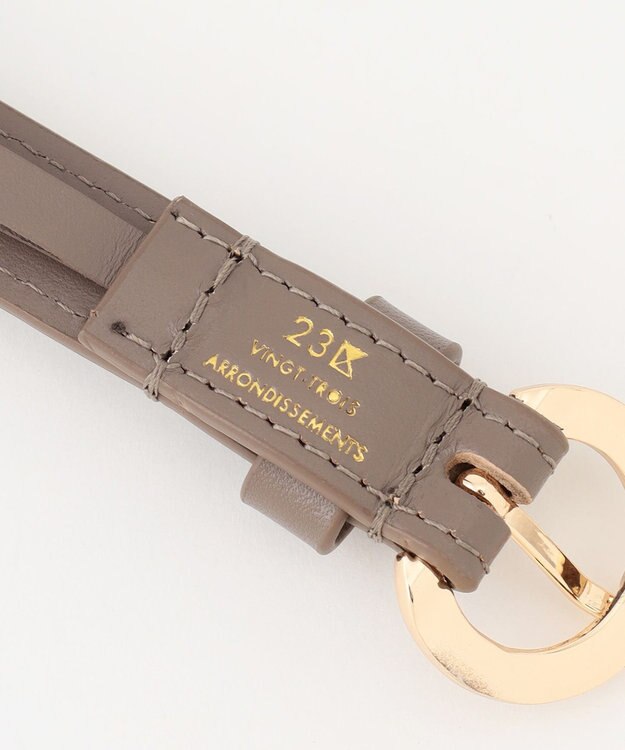 23区 メッシュ ナローベルト ブラウン系