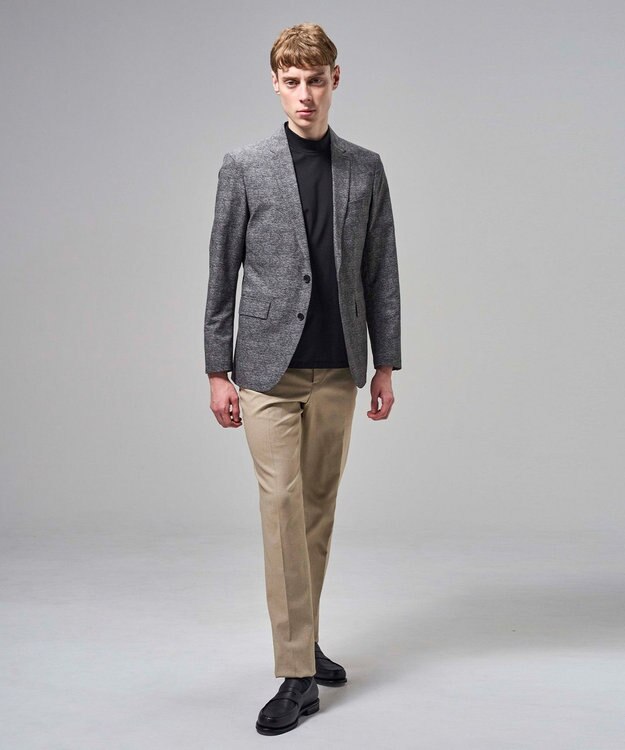 JOSEPH HOMME 【新色追加】ハイゲージベアスムース　モックネックＴシャツ ブラック系