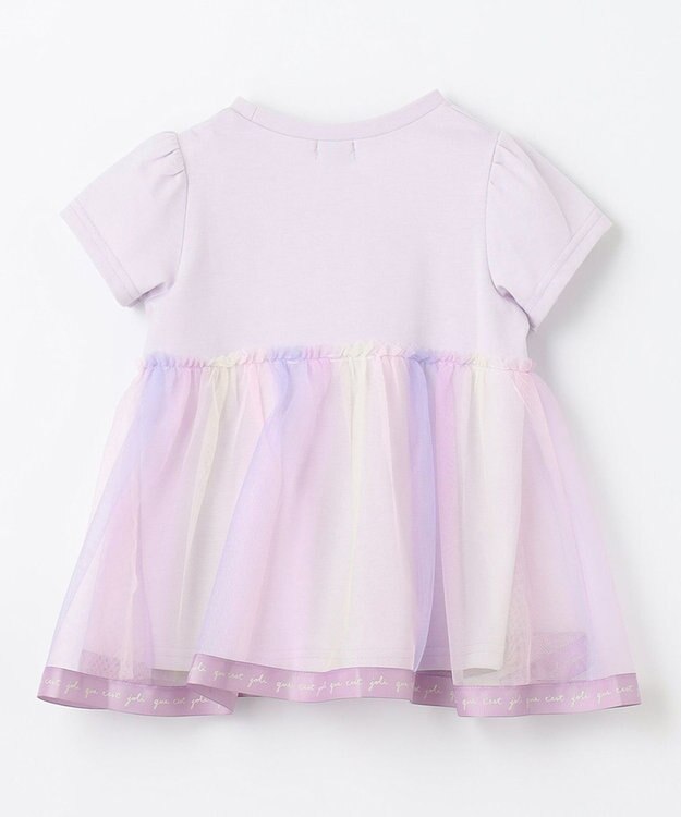 ANY KIDS レインボー チュール チュニック ラベンダー系