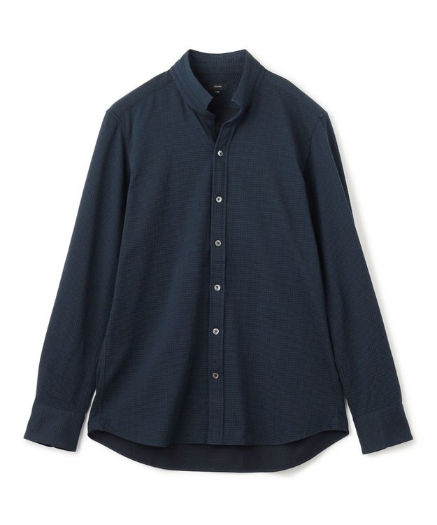 JOSEPH HOMME コンフォートクリアギンガム　ウイングカラーシャツ ネイビー系
