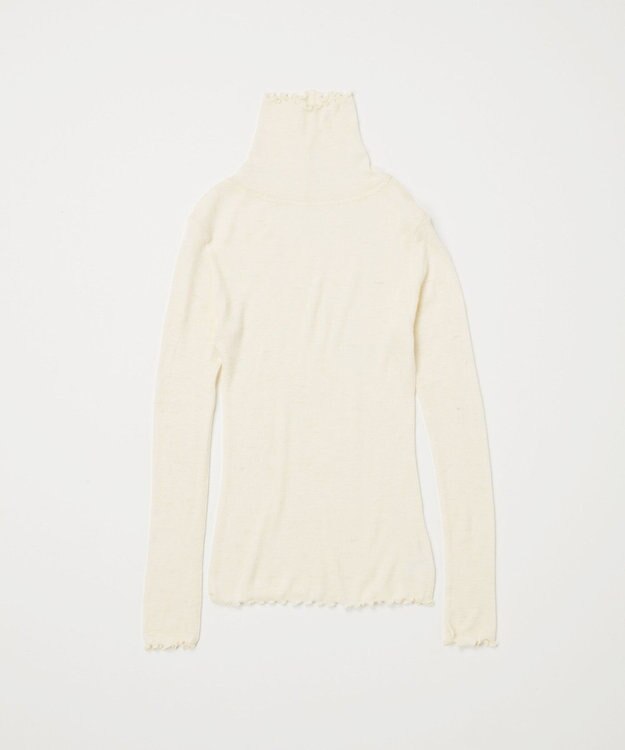 TOQUE 24AW新作〈高垣麗子さん着用〉針抜きスムスハイネックＴ オフ