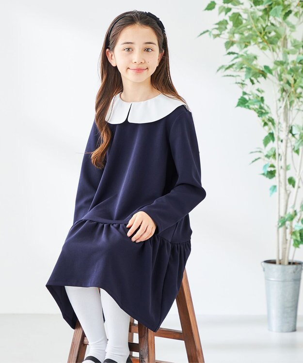 UNFILO 【110-150cm】BEAUTY MOVE ワンピース ネイビー