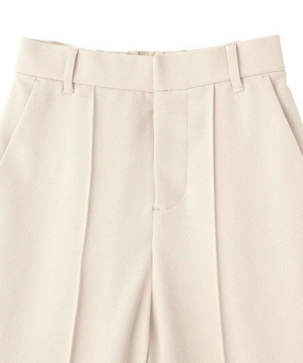 earth music&ecology センターシームフレアパンツ Light Beige