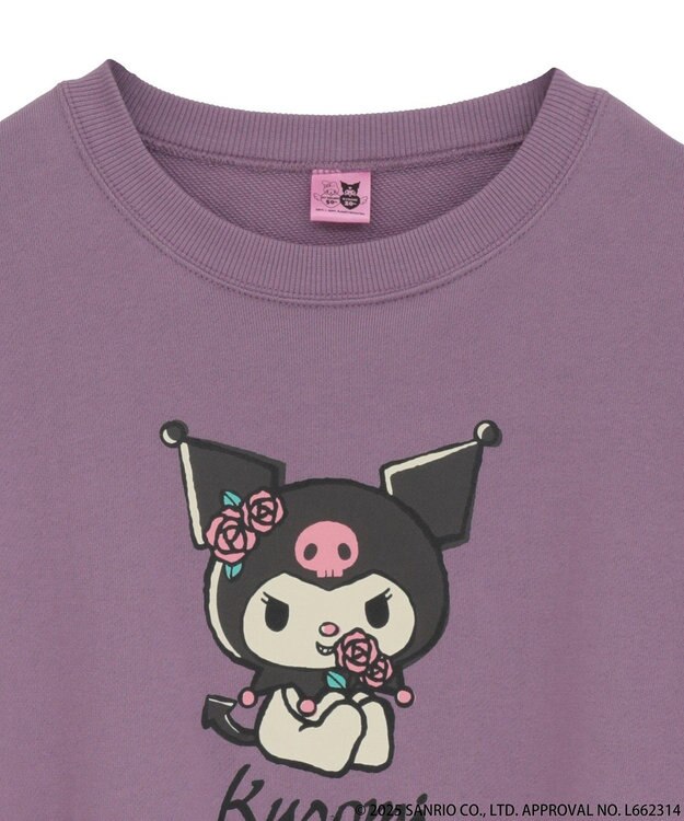 earth music&ecology マイメロディ＆クロミ／ｅａｒｔｈ　レトロアートスウェット Purple