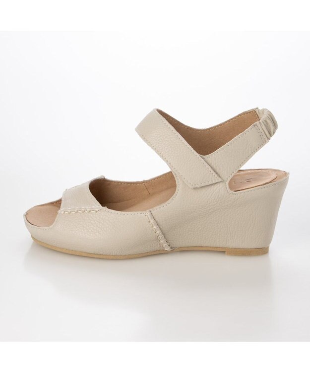 MODE ET JACOMO <D'ICI>アジャスタブルインヒールサンダル アイボリー