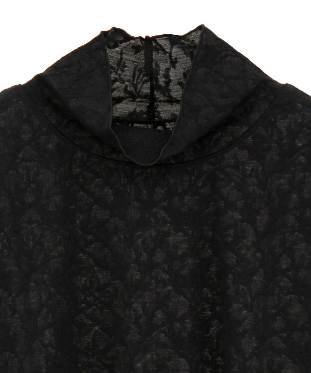 Green Parks レースハイネックプルオーバー Black