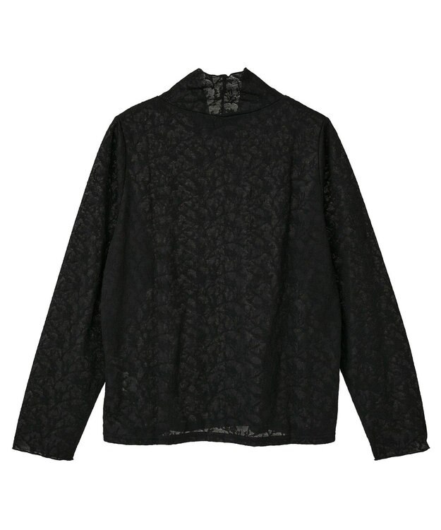 Green Parks レースハイネックプルオーバー Black