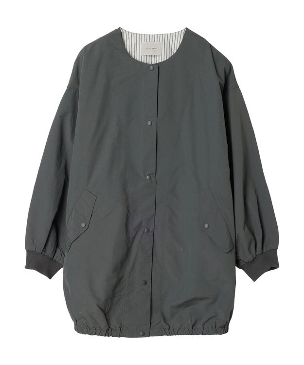 CRAFT STANDARD BOUTIQUE コクーンノーカラーコート Charcoal Gray