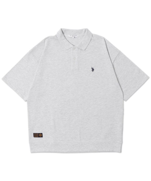 WEGO 【ユニセックス着用ITEM/MLサイズ展開】別注USPOLO　ヘビーウェイトポロT アッシュグレー