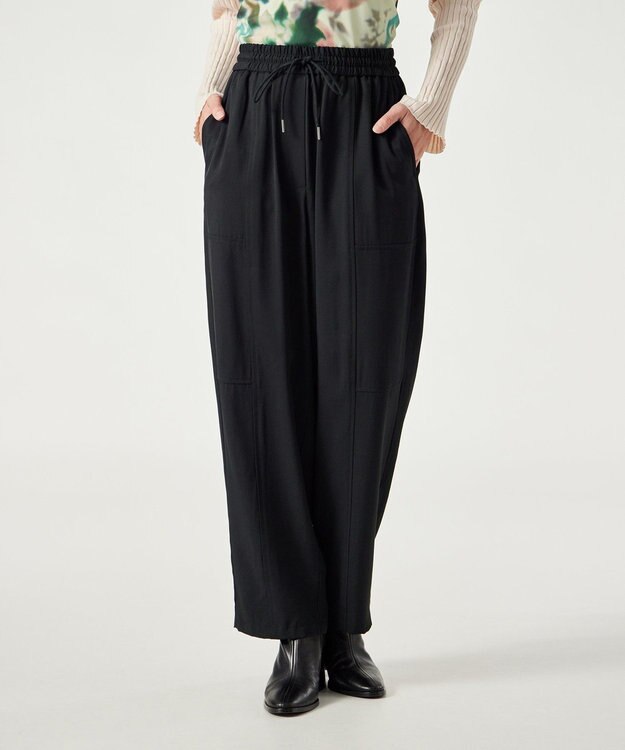 Paul Smith レーヨン ワイドパンツ ブラック