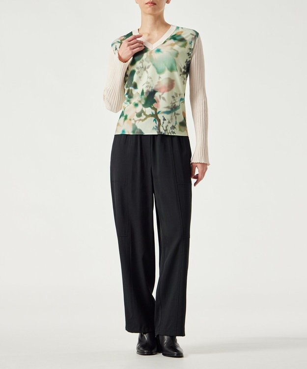 Paul Smith レーヨン ワイドパンツ ブラック