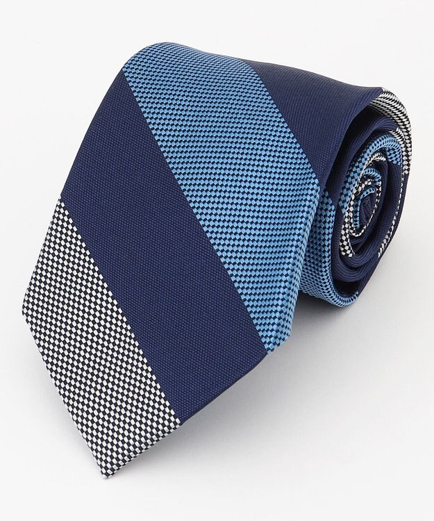 J.PRESS MEN 【STRUCTURE MIX COLLECTION】レジメンタル ネクタイ スカイブルー系2