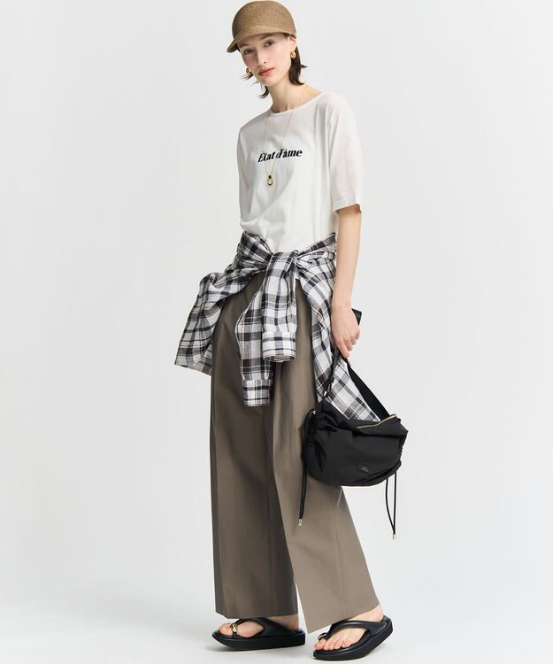 23区 【撥水加工/WEB&一部店舗限定カラーあり】ドロ－ストリング ショルダーバッグ ブラック系