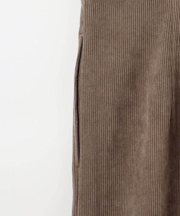 23区 【SLOW/一部店舗限定】ソフトコーデュロイ サロペット スカート ブラウン系