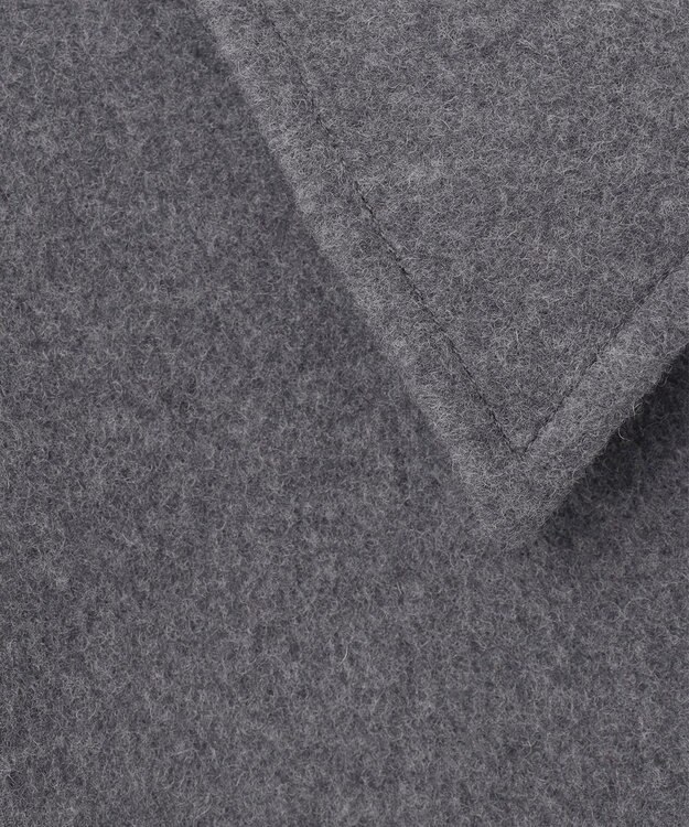 組曲 S ショートビーバー ステンカラー コート グレー系