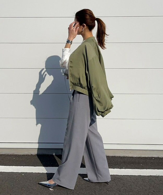 Green Parks AnriettMusee 花柄オパールシャーリングブラウス Beige