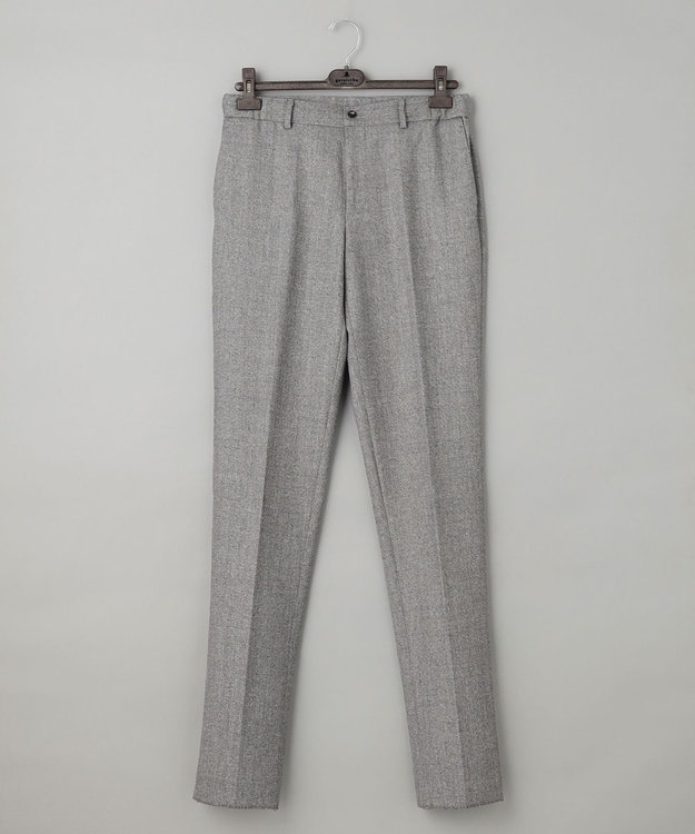 GOTAIRIKU 【AIRY MOVE / セットアップ対応】ウールシルクネップ セットアップパンツ ライトグレー系8