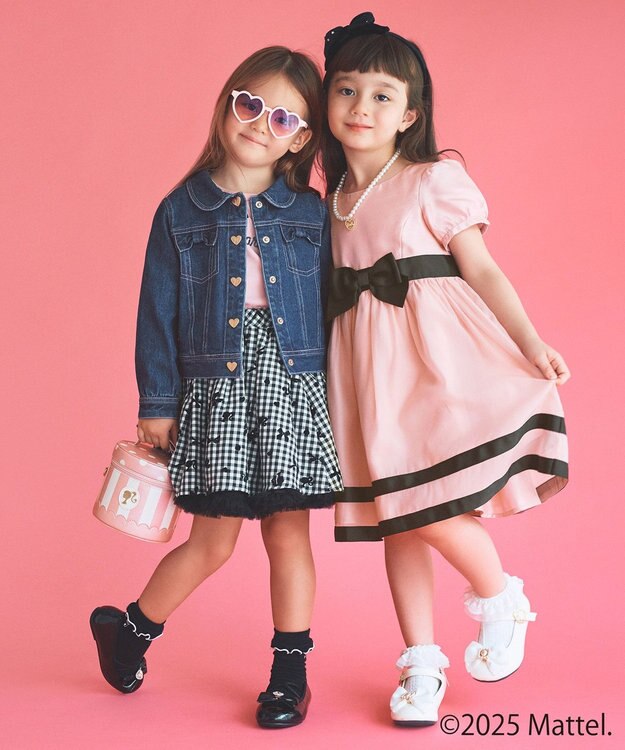 ANY KIDS 【Barbie(TM)】ドーリードレス風ワンピース ピンク