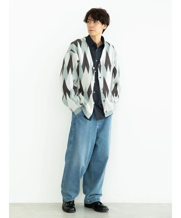 CRAFT STANDARD BOUTIQUE 【男女兼用】アーガイル柄カーディガン2 Green