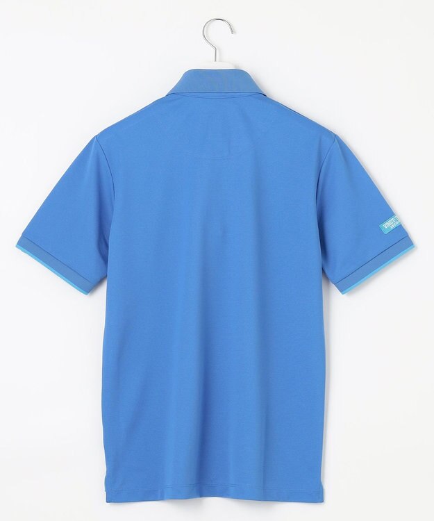 23区GOLF 【MEN】ポリエステルカノコ 半袖ポロシャツ スカイブルー系