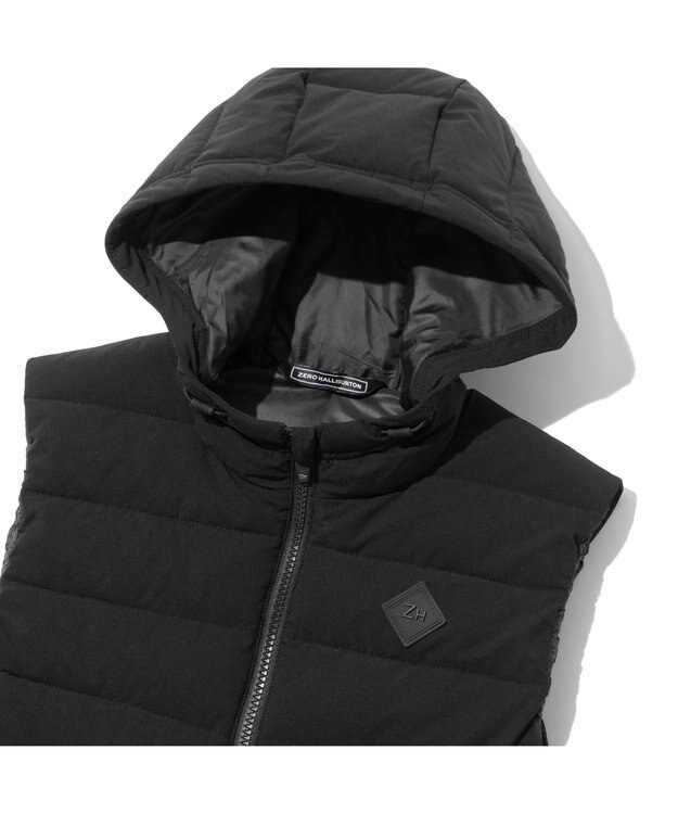 ZERO HALLIBURTON ハイブリット中綿ベスト ZHG-W4A 4b 82876 ゴルフウェア ブラック