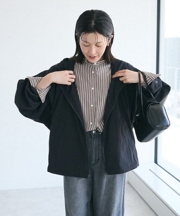 CRAFT STANDARD BOUTIQUE ドルマンコクーンマウンテンパーカー Black