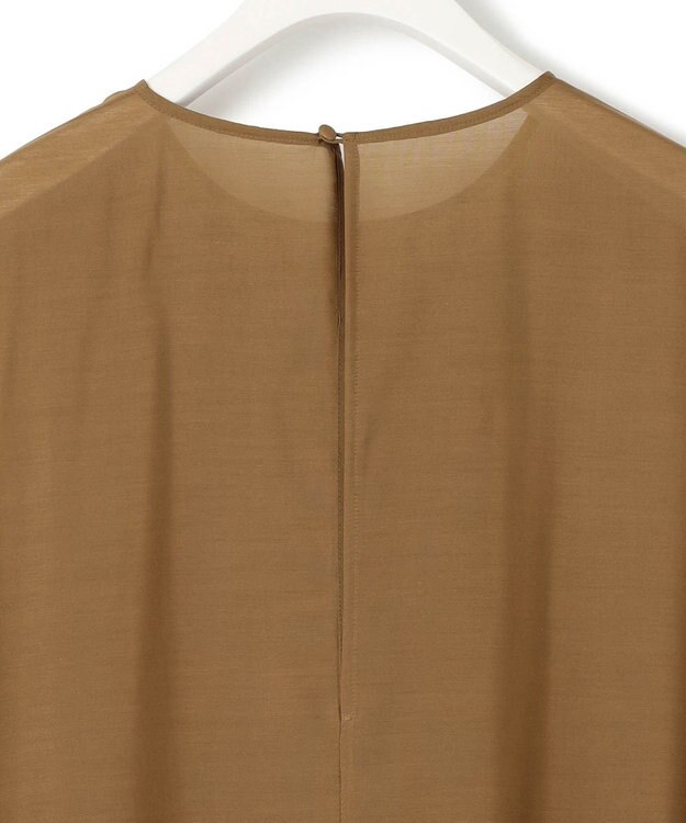 ICB L 【洗える】 キュプラシルクローン ワンピース キャメル系