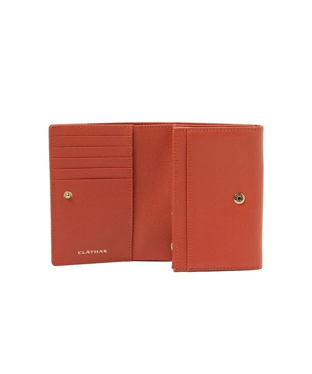 CLATHAS イヴェット 二つ折り財布 オレンジ