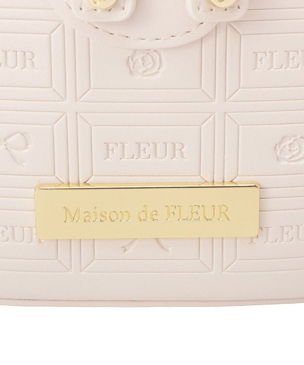 Maison de FLEUR FLEURチョコレートキューブバッグ Ecru