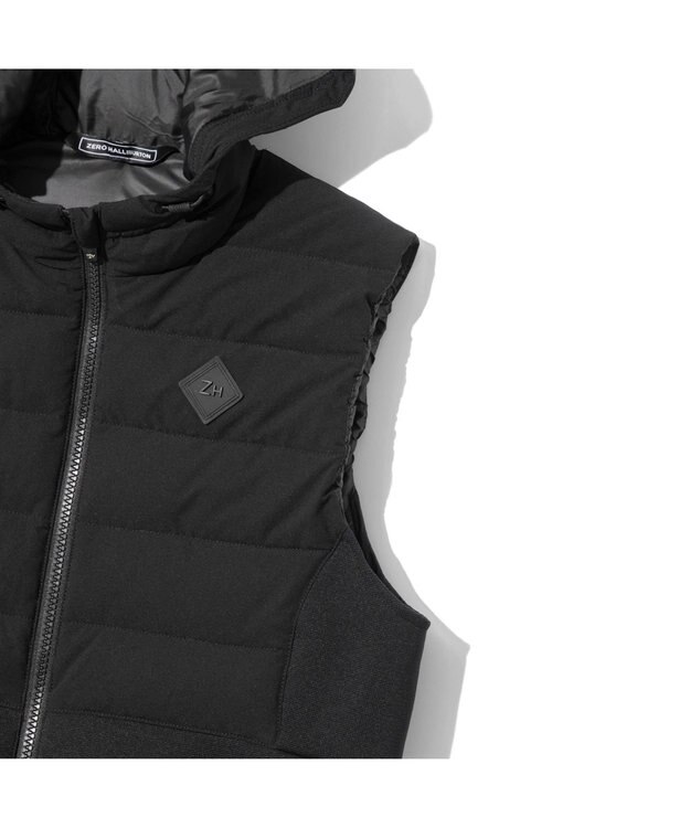 ZERO HALLIBURTON ハイブリット中綿ベスト ZHG-W4A 4b 82876 ゴルフウェア ブラック