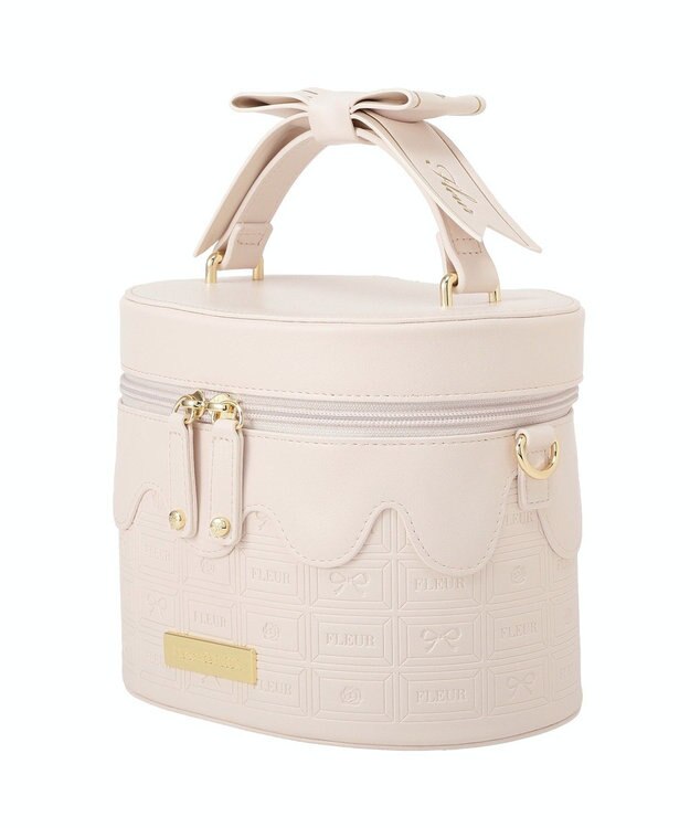 Maison de FLEUR FLEURチョコレートキューブバッグ Ecru