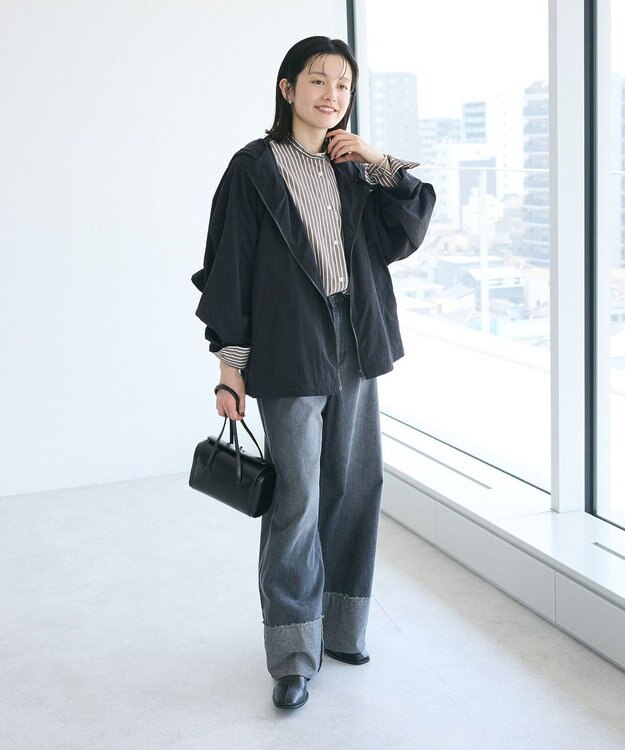 CRAFT STANDARD BOUTIQUE ドルマンコクーンマウンテンパーカー Black