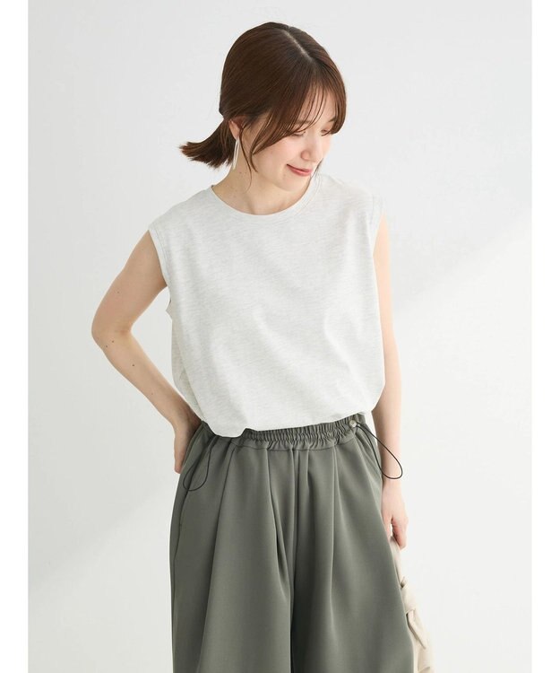 Green Parks 汗染み防止ノースリーブプルオーバー Light Gray Mixture