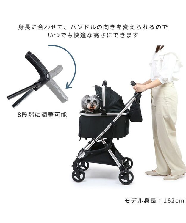 PET PARADISE smooca mini ペットカート《ブラック》 ブラック