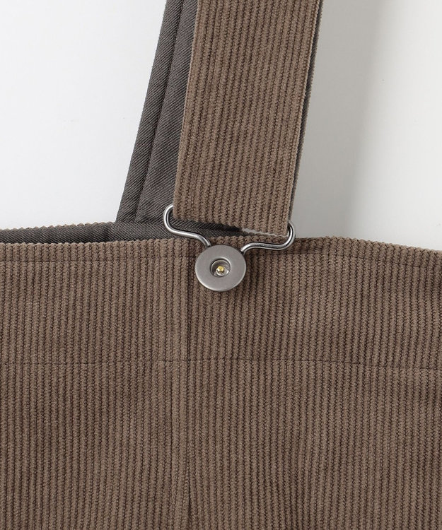 23区 【SLOW/一部店舗限定】ソフトコーデュロイ サロペット スカート ブラウン系