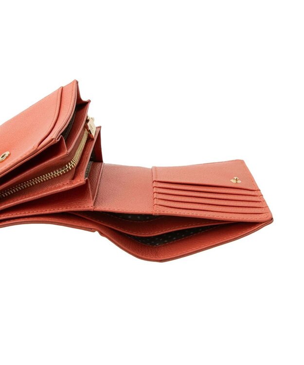 CLATHAS イヴェット 二つ折り財布 オレンジ